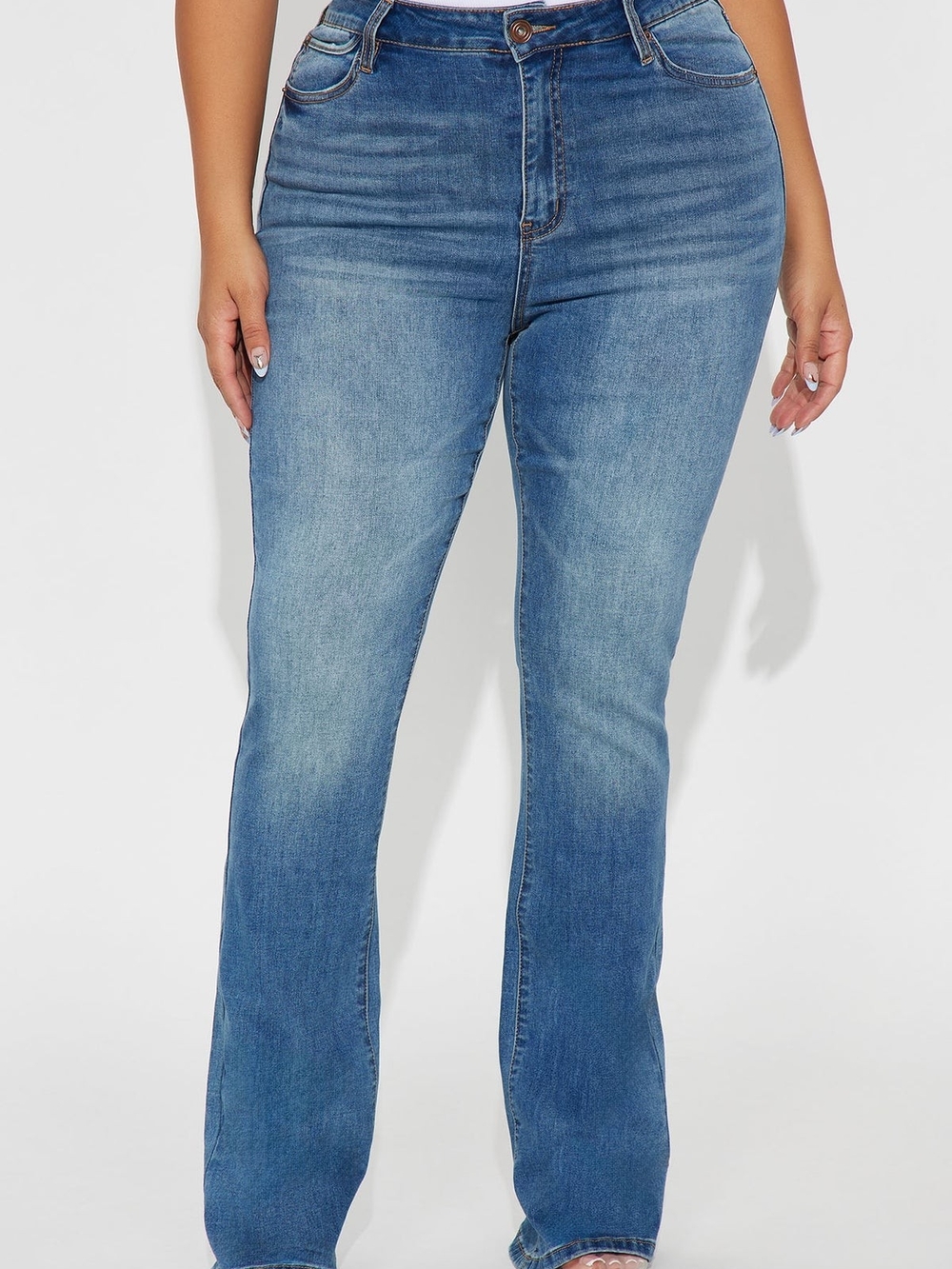 Fashion Nova Women's Blue Flare & Wide Leg Jeans